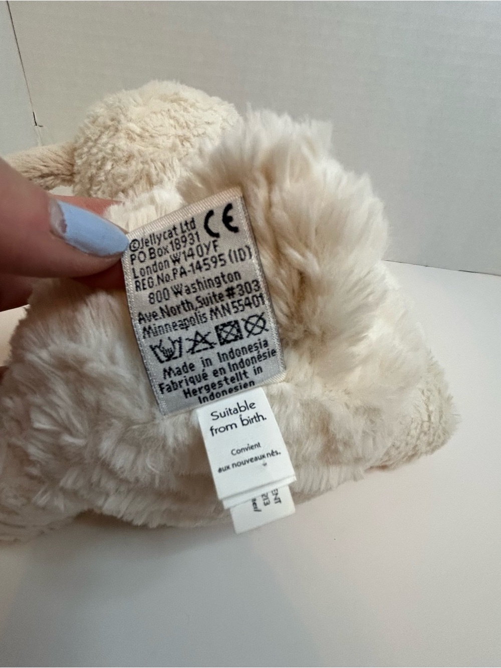 Jellycat Cream & Beige Lamb Plush Toy - Picture 7 of 9